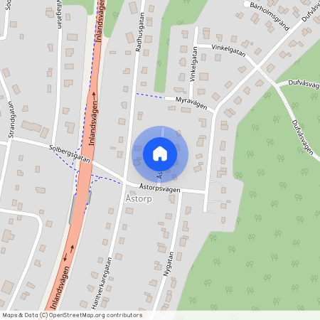 Åstorpsvägen, Slottsbron