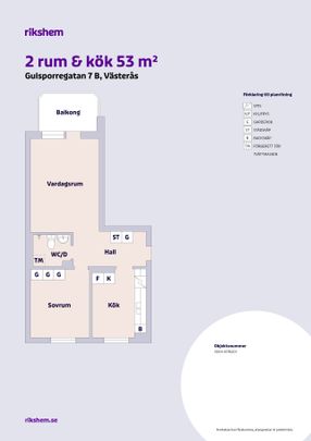 Gulsporregatan 7 B, Västerås - Foto 1