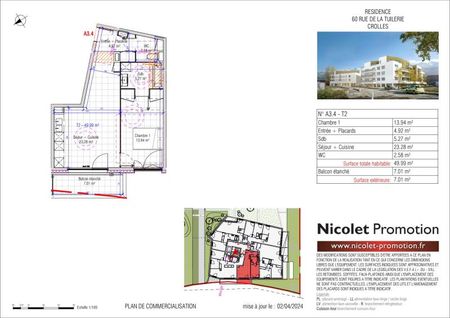 A LOUER TYPE 2 - NEUF - SANS FRAIS D AGENCE - Photo 5