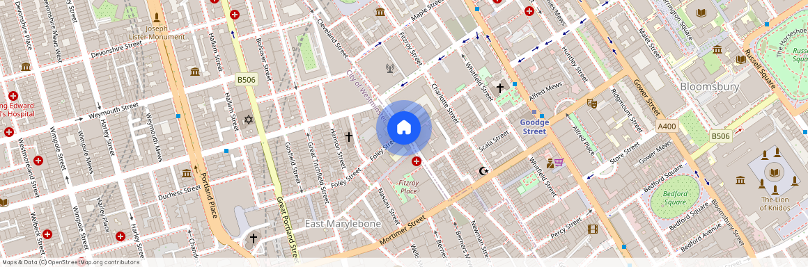 Cleveland Street, Fitzrovia W1T, London