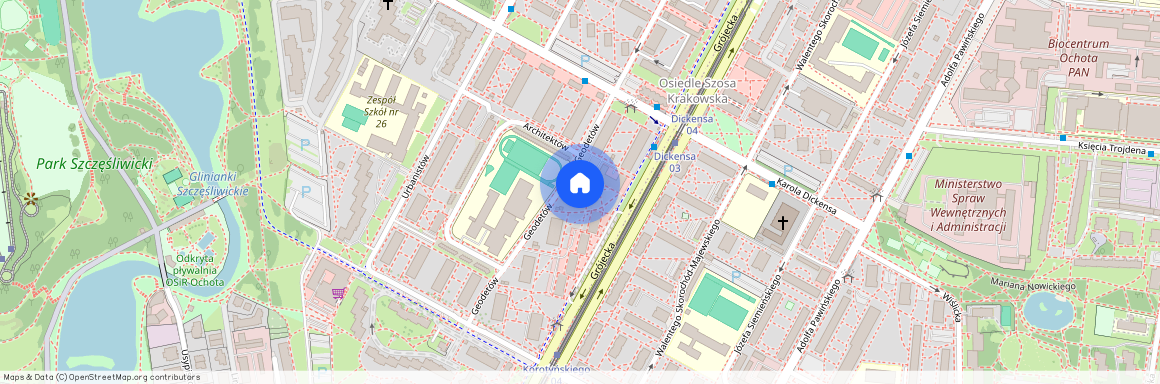 ul. Geodetów, Szczęśliwice, Ochota, Warszawa, mazowieckie