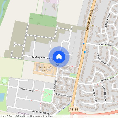 Balliol Gardens, Evesham