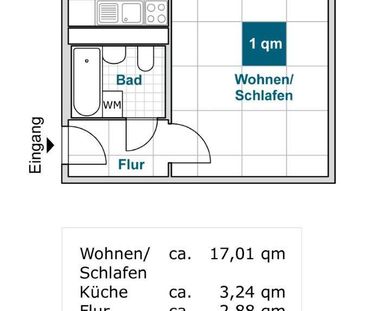 Aktuelle Renovierung einer praktischen 1-Raum-Wohnung! - Foto 3