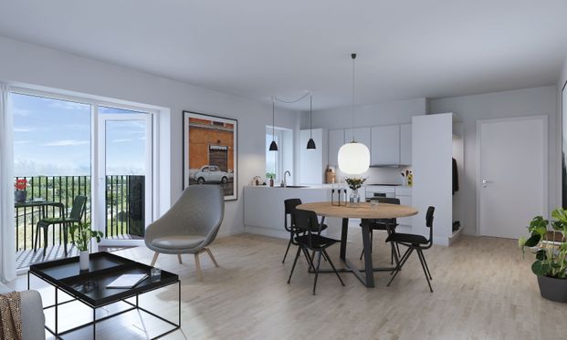 Teglværkskanten - Lækker og lys 2-værelses lejlighed med egen terrasse - Photo 1