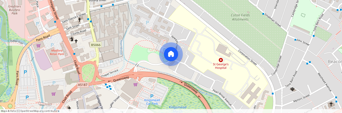 St. Georges Parkways, Staffordshire ST16