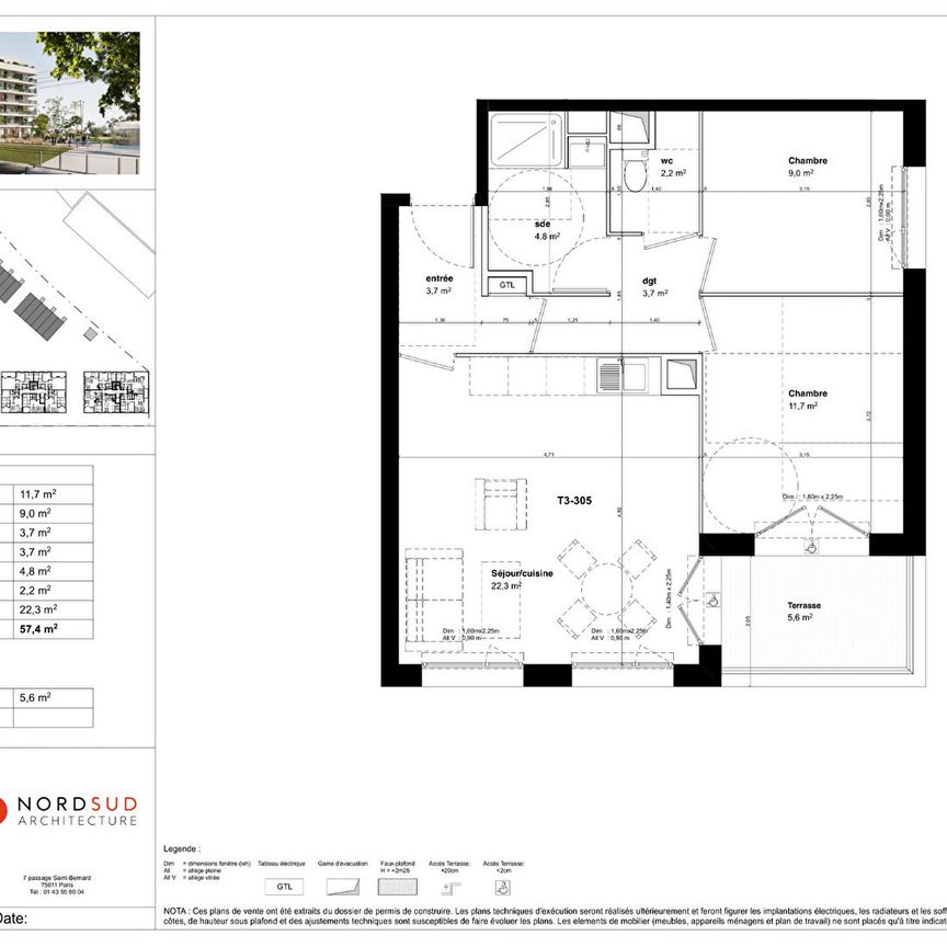 Appartement 3 pièces à louer à Fleury sur Orne - Photo 2