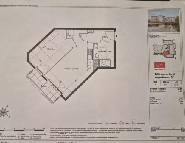 location Appartement T2 DE 42.37m² À SAVIGNY LE TEMPLE - Photo 1