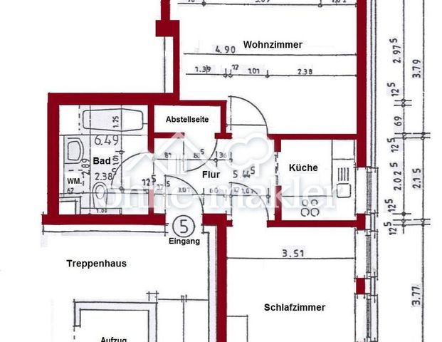 2 Zi.Whg., Aufzug, Stadtzentrum - Foto 1