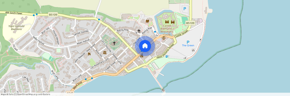 Mill Lane, Beaumaris, Isle of Anglesey, LL58