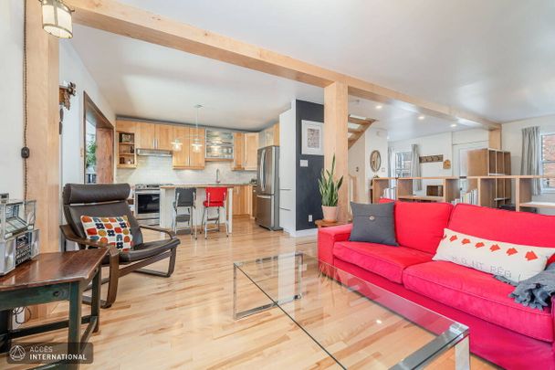 Furnished two-story house for rent in Villeray - abundant natural light - Photo 1