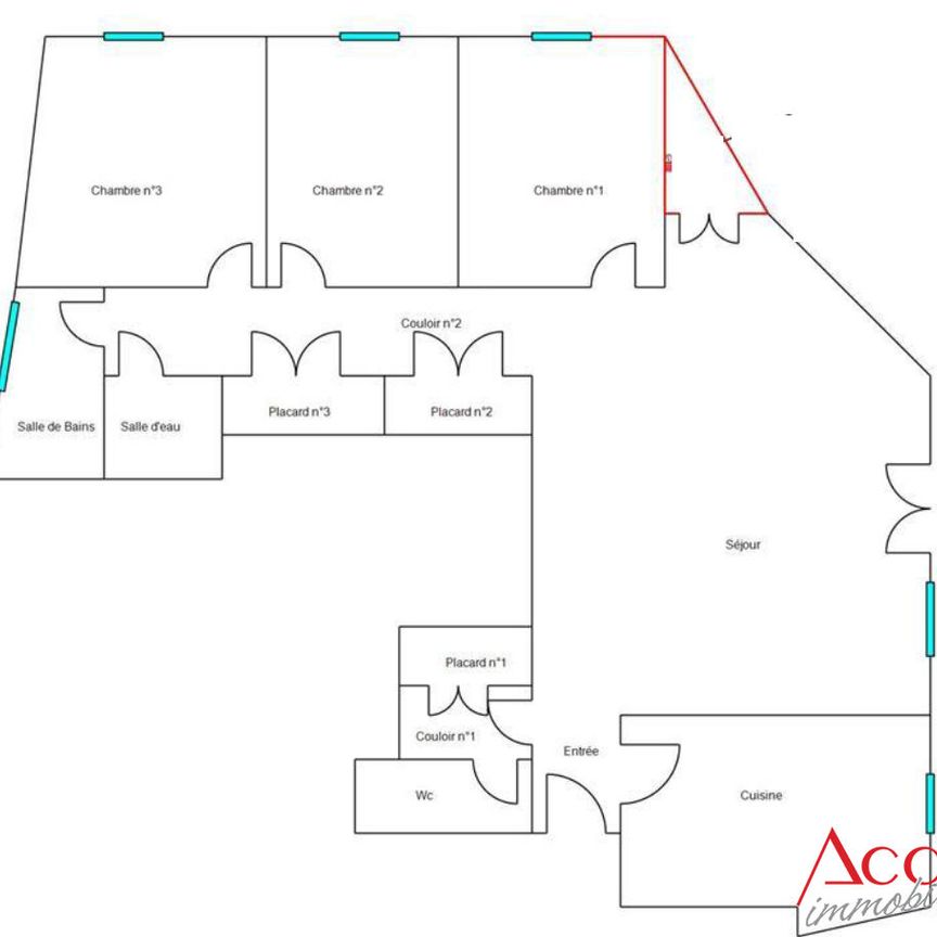 Location Appartement 4 pièces 110m² - Photo 1