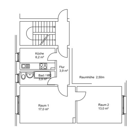 *SCHÖN-RENOVIERTE 2-RAUMWOHNUNG * - Foto 1