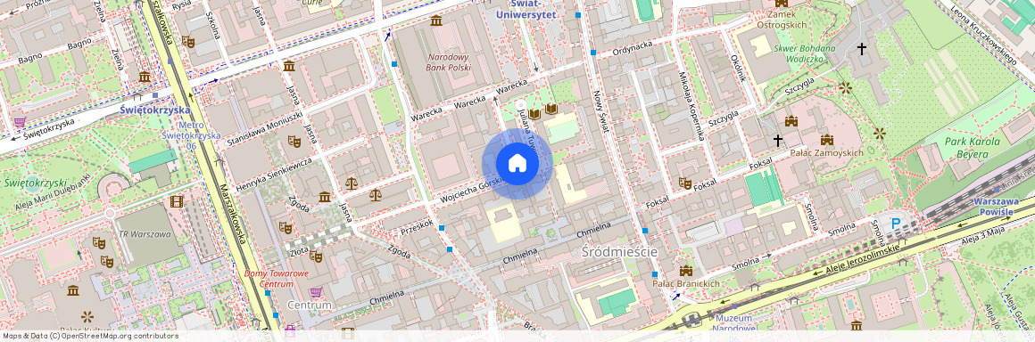 ul. Wojciecha Górskiego, Śródmieście Północne, Śródmieście, Warszawa, mazowieckie