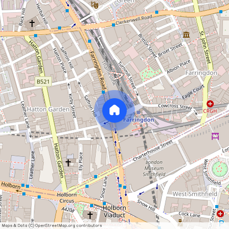 Farringdon Road, Farrington, EC1M