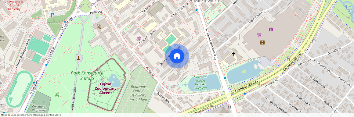 ul. Juliusza Słowackiego, Mickiewicza, Białystok, podlaskie