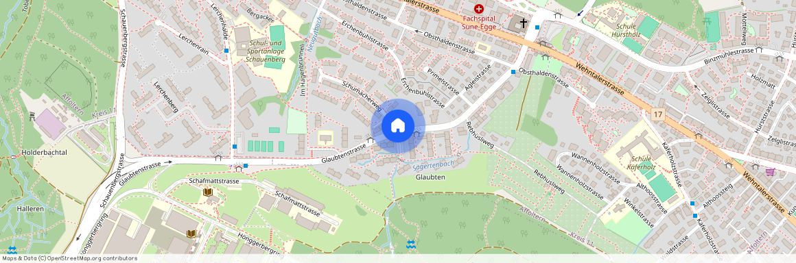 8051, Zürich, Glaubtenstrasse