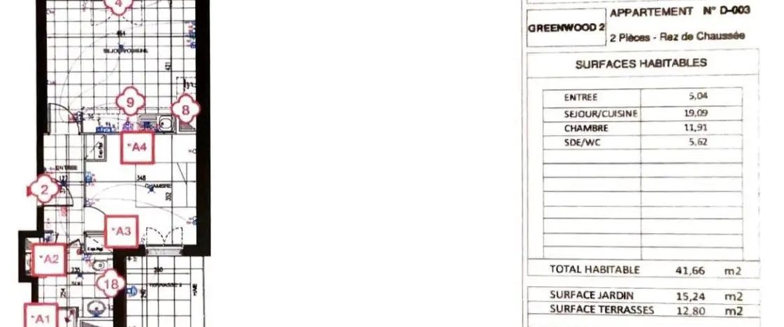 Appartement à louer 2 pièces 41.66m² - Photo 1