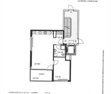 2.5 Zimmer, 56 m², 4. Stock - Photo 4