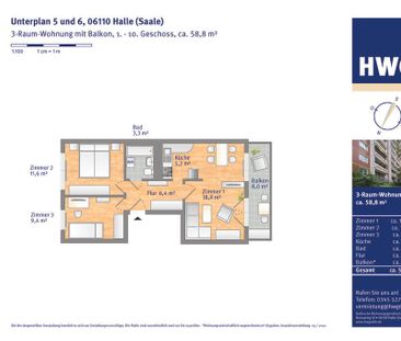 Einladende 3 Zimmer in guter Lage - Foto 2