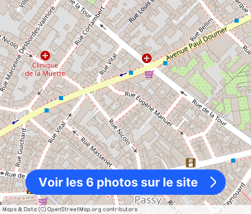 Studio for rent in Muette-Nord, Paris - Photo 1