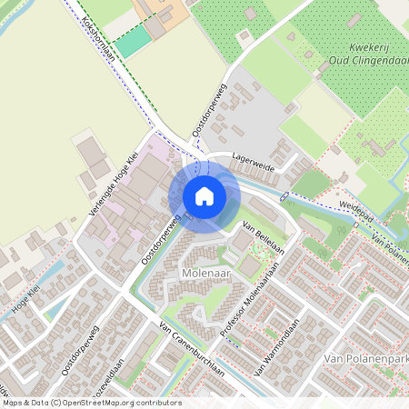 Zijlwatering en haven, 2241 RL, Dirk de Raetlaan, Wassenaar