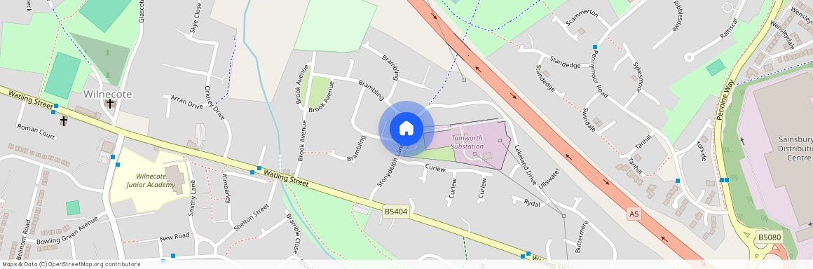 Stonydelph Lane, B77, Tamworth