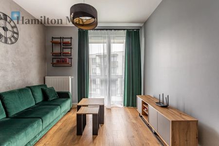 Nowoczesne dwupokojowe mieszkanie w stylu loft z balkonem na Włochach - Zdjęcie 5