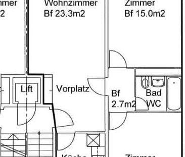 3.5 Zimmer, 64 m², 4. Stock - Photo 4
