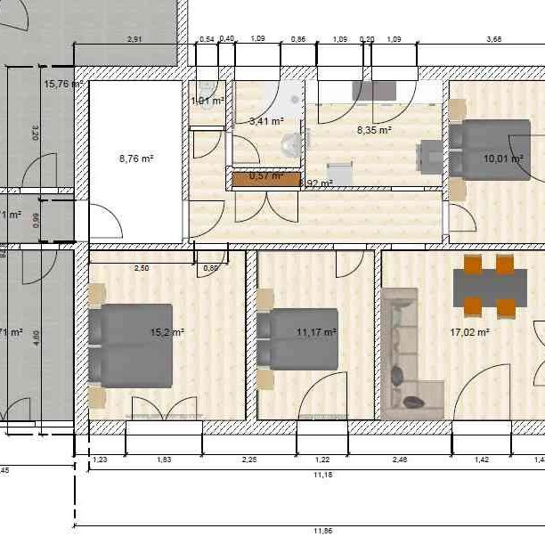 4 Zimmer, 82 m², EG - Foto 1