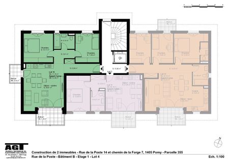 For rent in Pomy the last 3 1/2 rooms 1st floor with 2 balconies - Photo 4