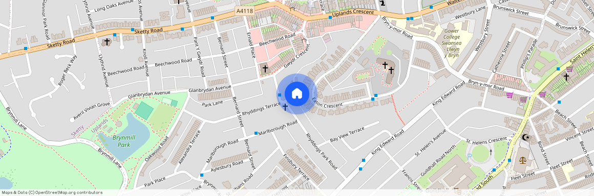 Gwydr Crescent, Uplands, Swansea