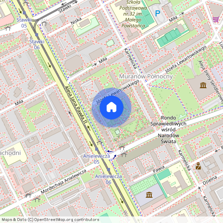 al. Aleja Jana Pawła II, Muranów, Śródmieście, Warszawa, mazowieckie