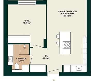 Miasteczko Wilanów - synonim prestiżu 44 m² - Photo 6