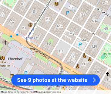 Schönes möbliertes 1 Z Appartement, 18qm in Mannheim Zentrum inklus... - Photo 1