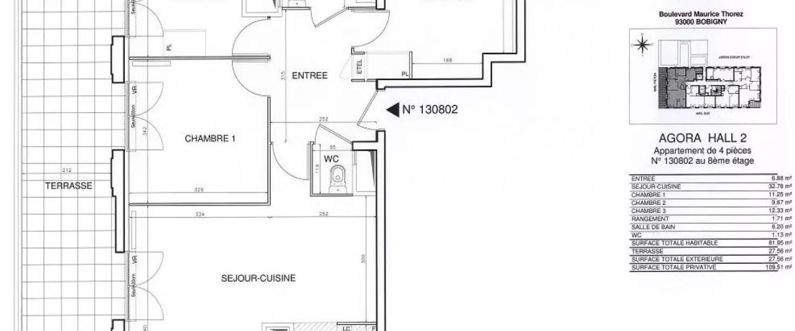 location Appartement T4 DE 82.8m² À BOBIGNY - Photo 1