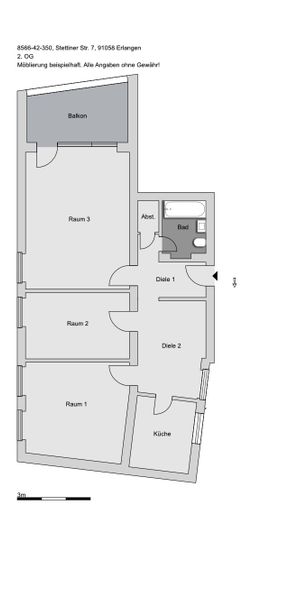 Modernisierte 3-Zimmer-Wohnung in Erlangen Sebaldussiedlung - Foto 1