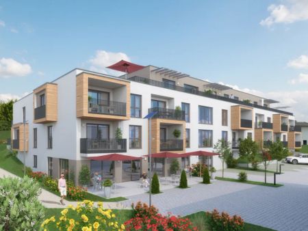 BETREUTES WOHNEN NEUBAU - 3-ZKB Wohnung mit Blick ins Grüne in Langenneufnach zu mieten - Photo 3