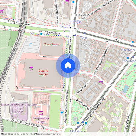 al. Bohaterów Warszawy, Turzyn, Śródmieście, Szczecin, zachodniopomorskie