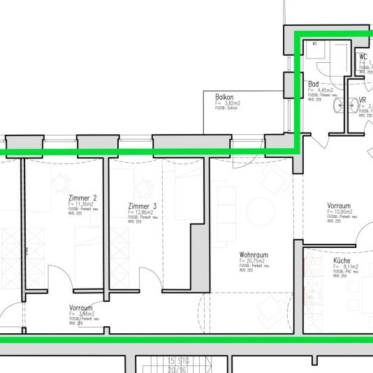 Großzügige 4-Zimmer-Wohnung mit Balkon und durchdachter Raumaufteilung - Photo 2
