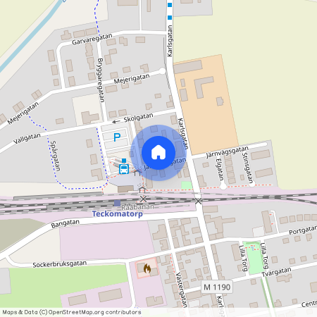 Järnvägsgatan 3, Teckomatorp