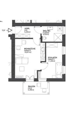 1 MONAT MIETFREI Helle 2-Zimmer Neubau-Mietwohnung in der Villa Assmann, Top 4 [GF,LB] - Photo 1