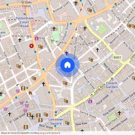 Earlham Street, Covent Garden, WC2H, Soho, London
