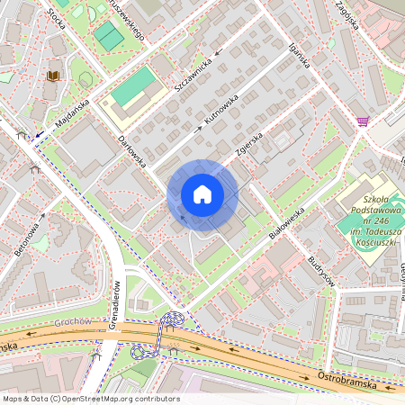 ul. Zgierska, Grochów, Praga-Południe, Warszawa, mazowieckie