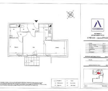 Location Appartement 3 pièces 56m² MASSY 91300 - Photo 1