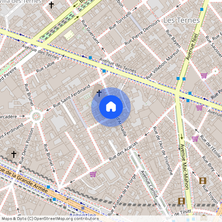 Appartement à louer rue d'Armaillé, Paris 17ème