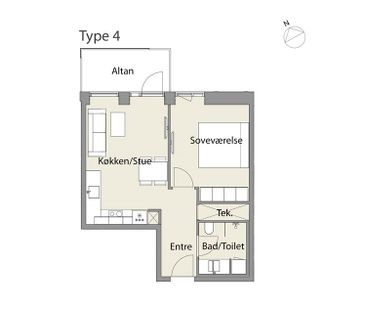 På 7. sal finder du denne lyse - Photo 3