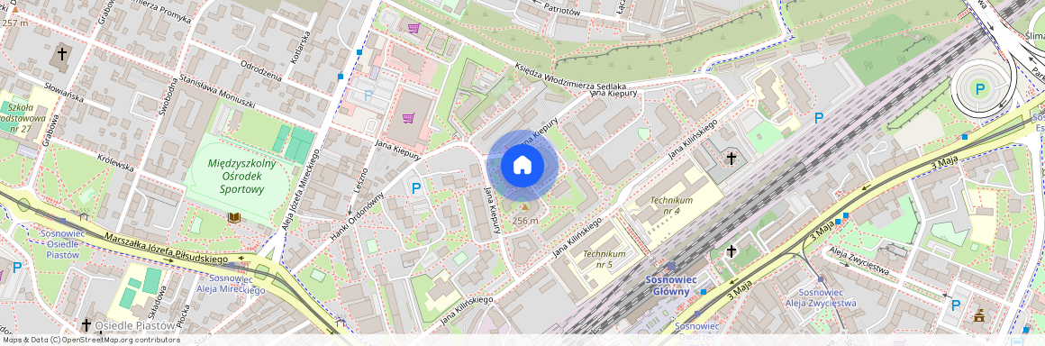 ul. Jana Kiepury, Stary Sosnowiec, Sosnowiec, śląskie