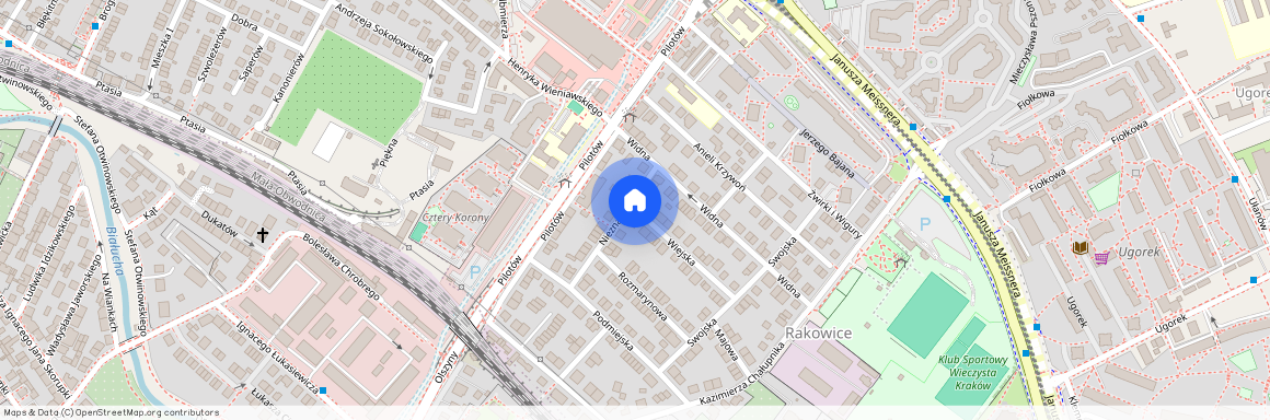 ul. Wiejska, Rakowice, Prądnik Czerwony, Kraków, małopolskie