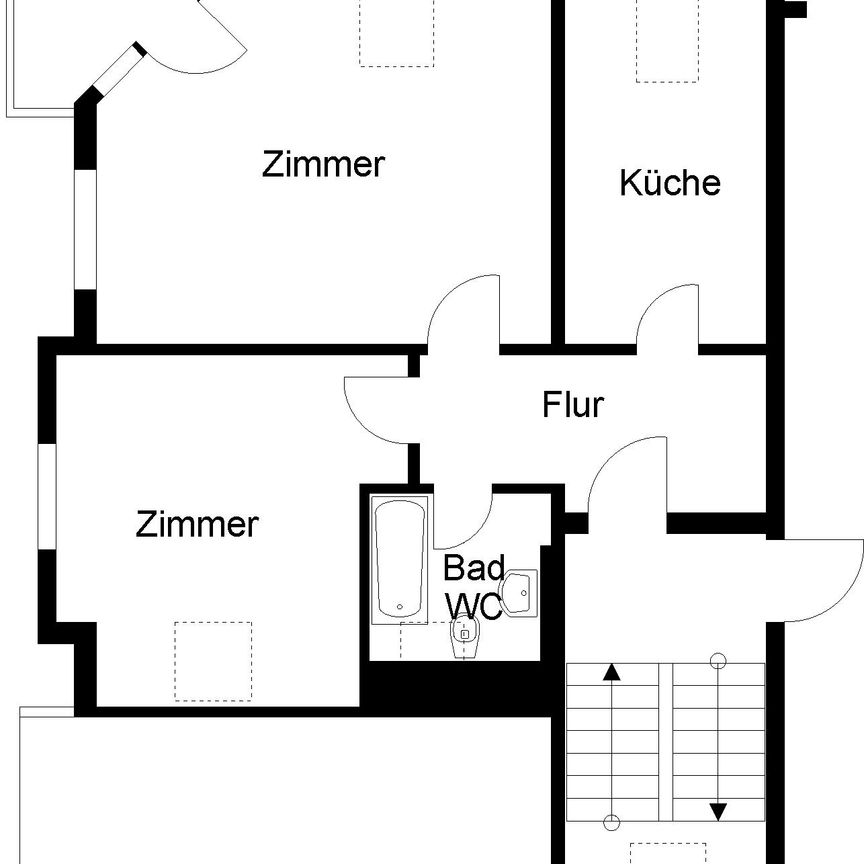 2-Raum-Wohnung + Nachmieter gesucht - Photo 1