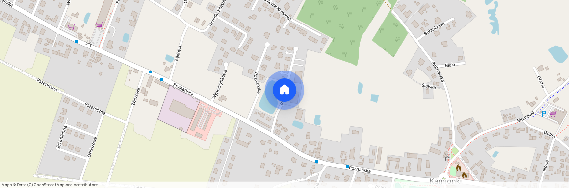 ul. Przy Łowisku, Kamionki, Kórnik, poznański, wielkopolskie